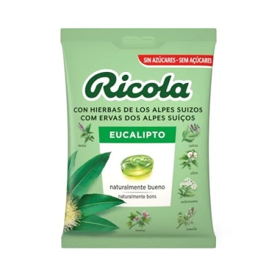 Imagen de Ricola Eucalipto Sin Azúcar 70gr Bolsa
