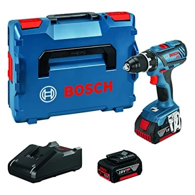 Imagen de Bosch Professional 18V System GSR 28 Atornillador a batería (63 Nm, Ø máx. tornillo 10 mm, 2 baterías x 4,0 Ah, en L BOXX)