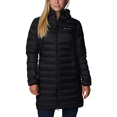 Imagen de Columbia Lake 22 Down Long Hooded Jacket, Chaqueta De Plumas Acolchada Con Capucha para Mujer, Nocturnal, Talla S