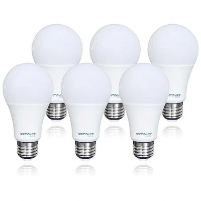 Imagen de Sigmaled lighting, Bombilla LED E27 15W (equivalente a 120W), 1425 lumen, Lámpara A60, luz blanca cálida 2800K, Casquillo gordo, No regulable, caja de 6