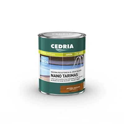 Imagen de Lasur protector madera Cedria Nano Tarimas 4 litros Jatoba