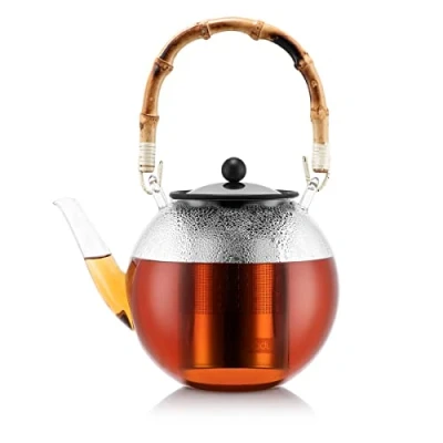 Imagen de Bodum 11797 139 Assam Tetera c/embolo c/Mango de Bamboo 1.5 l