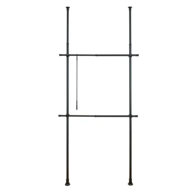 Imagen de WENKO Sistema de Vestuario telescópico Herkules Basic Negro