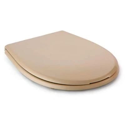 Imagen de Tatay Tapa WC Universal Olympia, de Termoplástico, Forma Ovalada, Fabricado en España, Beige. Medidas 45,5 x 35,5 cm