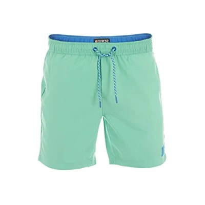 Imagen de riverso RIVDavid Bañador Corto para Hombre, pantalón de Verano, Deportivo, cordón, 100% poliéster, Verde Brillante (12600), S