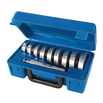Imagen de Silverline Tools 486869 Accesorios para Instalar Retenes y Rodamientos, Plata, 40 81 mm, Set de 10 Piezas