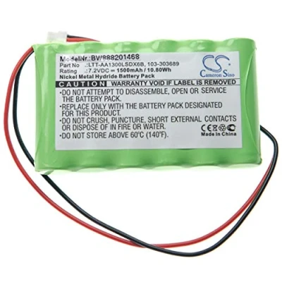 Imagen de vhbw Batería Recargable Compatible con Visonic PowerMaster 30 Control Panel Sistema Alarma (1500 mAh, 7,2 V, NiMH)