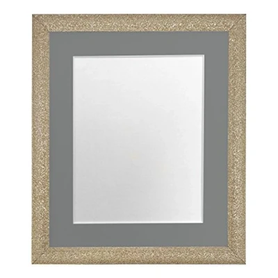Imagen de FRAMES BY POST Glitz Marco de Fotos, Color Dorado, Soporte Gris Oscuro, 30 x cm Image Size 8 Inch