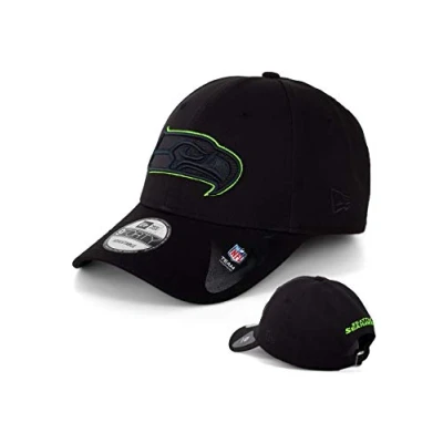 Imagen de New Era Gorra para hombre, edición limitada, con bordado adicional del equipo en la parte trasera, de NFL, NBA, MLB, 9Forty ajustable los Yankees, Bulls, Dodgers, Lakers, Sox Seattle Seahawks. única