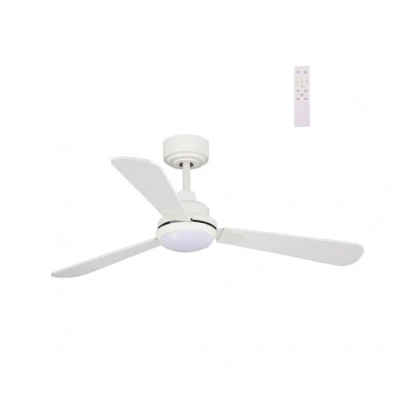 Imagen de wonderlamp Ventilador de Techo DC con luz LED Blanco, Aspas Reversibles en Blanco y Gris, Eono