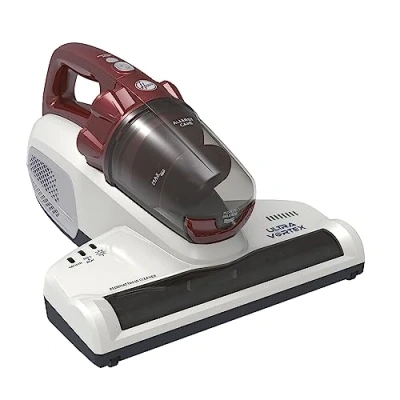 Imagen de Aspirador de mano Hoover ULTRAVORTEX, Especial Colchones y Sofás, Pelo Mascotas, Luz Ultravioleta, Antiácaros Antibacterias, Cable 5m, Rojo