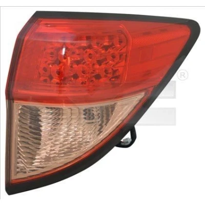Imagen de TYC 11 6809 16 2 Piloto trasero derecha Parte exterior LED Rojo con portalámparas HONDA: HR V II