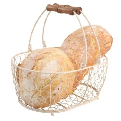 Imagen de T &amp; G Woodware Provence Cesta Ovalada, Crema, Mediano