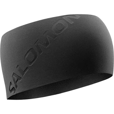 Imagen de Salomon Winter Training Cinta para la cabeza, Diadema, Unisex, Calidez, Ajuste, Prestaciones completas, Deep Black, Shiny Talla Única
