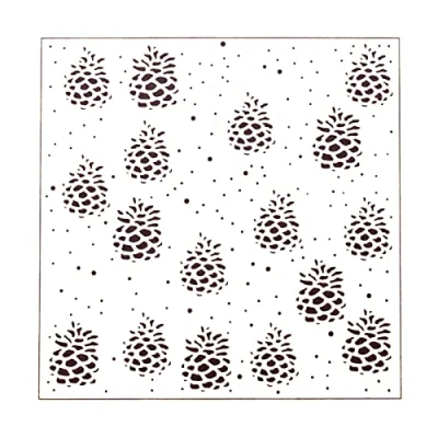 Imagen de Vaessen Creative Carpeta de Embossing, Piñas, para Agregar Textura y Dimensión a Proyectos Manualidades con Papel, 15 x cm