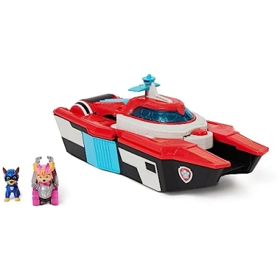 Imagen de Patrulla Canina LA SUPERPELÍCULA Pup Squad AIRCRAFT PLAYSET con Coche Racer de Skye y Figura Chase 6068152 Juguetes Niños 3 Años +