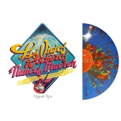 Imagen de Los Viejos Rockeros Nunca Mueren Splatter 45º (Edición Azul) [Vinilo]