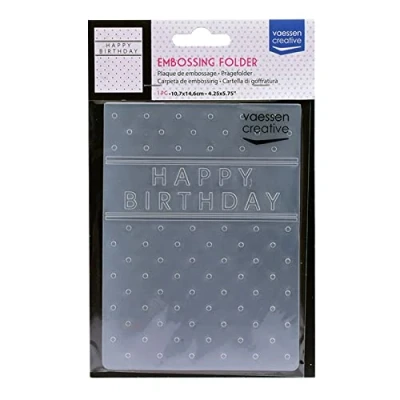 Imagen de Vaessen Creative Carpeta de Embossing, Papel, Transparent, 14,6x10,8x0,5