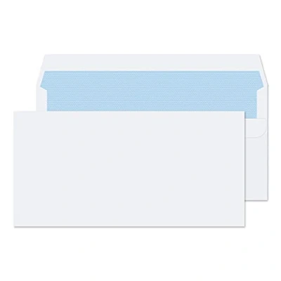 Imagen de Blake Purely Everyday DL 110 x 220 mm Wallet Self Seal Envelope White, Sellado automático (Pack of 500)