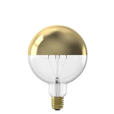 Imagen de BombillaLed regulableCALEX 2001000300E27 Globo G125 4W 1800K Espejo Gold