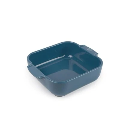 Imagen de PEUGEOT Plato de horno cerámica cuadrado 21 cm (asas incluidas) x 17,5 6 Capacidad: 1,1 L 10 años Fabricación francesa Color Light Blue