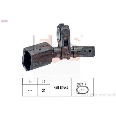 Imagen de FACET 21.0011 Sensor de ABS Made in Italy OE Equivalent SEAT: Ibiza 3, 4 Sportcoupe, Leon III SC, VOLKSWAGEN: Golf 7, Polo IV Hatchback