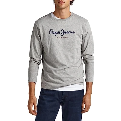 Imagen de Pepe Jeans EGGO N Camiseta de manga larga, Hombre, Talla: Large, Grey marl