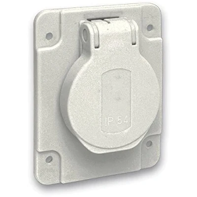 Imagen de Schneider Electric PKS61G Toma Schuko ENC 65 x 85 Posterior Ip54 220 V 2P+T, Gris