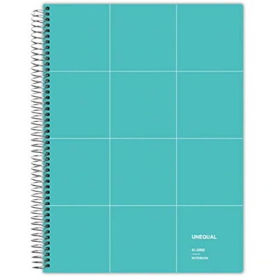 Imagen de Grafoplás 88522936 Cuaderno con Espiral, Cuadriculado 5 Mm, 100 Hojas, 90 g, Turquesa, A4