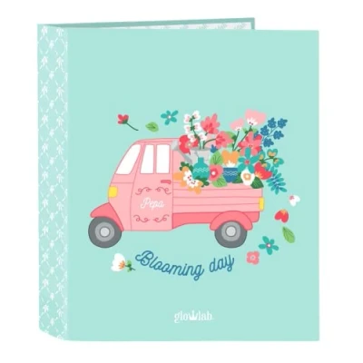 Imagen de Carpeta de Folio 4 Anillas Glowlab Pepa, 270x60x330 mm