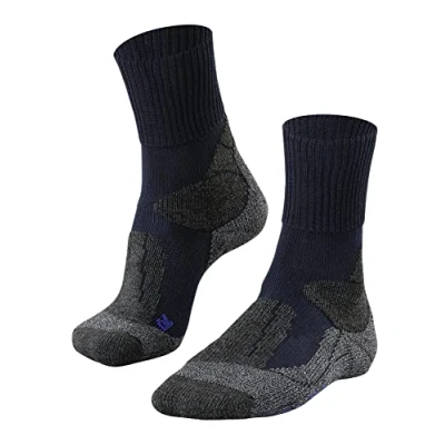 Imagen de FALKE TK1 Adventure Cool M SO lyocell hilo funcional anti ampollas gruesa 1 par, Calcetines para senderismo Hombre, Azul (Marine 6120), 44 45