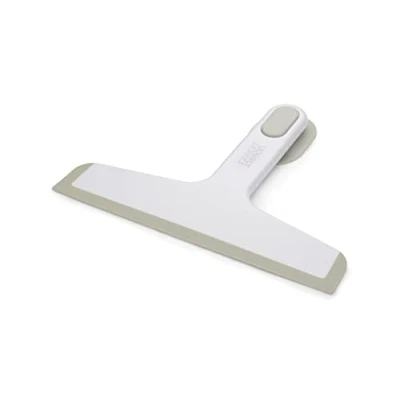 Imagen de Joseph Duo Limpia Cristales para Ducha, Rasqueta limpiacristales con Colgador Ventosa de Pared sin taladrar, Blanco