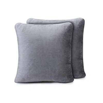 Imagen de Amago Funda de Cojín, Set 2, Sensación Cachemira, 50 x cm Gris Antracita