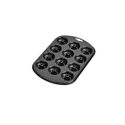 Imagen de ORIGINAL KAISER Creativ Molde Mini Magdalenas, Negro, 12 bizcochitos