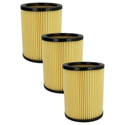 Imagen de vhbw Set de filtros 3x Filtro plisado compatible con Hikoki/Hitachi WDE 3600, 1200, 1200M aspiradora Filtro, cartucho