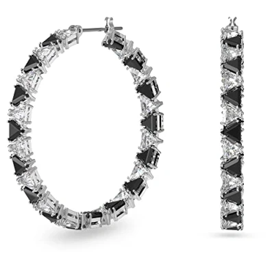 Imagen de Swarovski Pendientes Millenia para Mujer, Aro con Baño de Rodio, Cristales Swarovski, Colección