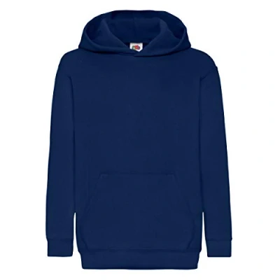 Imagen de Sudadera con capucha para niños (unisex), de la marca Fruit of the Loom, Niños, color Blue Navy, tamaño 12 13 Años