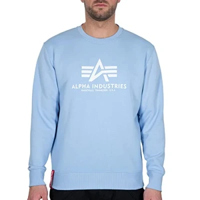 Imagen de Alpha Industries Sudadera, Hombre, Talla: Small, Light blue