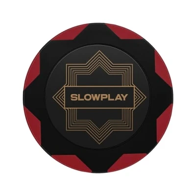 Imagen de SLOWPLAY Nash Fichas de Póquer Clay Tournament, 40 mm, 14 Gramos, 50 Unidades en Blanco, Arcilla Ideal para Texas Holdem Poker (Rojo)