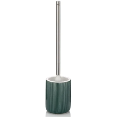 Imagen de kela Juego de escobilla para Inodoro, cerámica, Verde Alpino, 10 x 45 cm