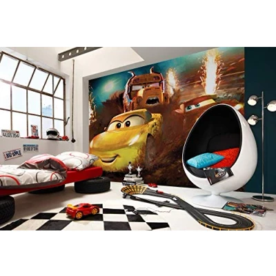 Imagen de Komar Disney IADX7 031 Papel pintado fotográfico para dormitorio infantil (350 x 250 cm, 350 cm), diseño de Rayos McQueen, Cruz Ramírez