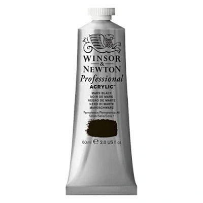 Imagen de Winsor &amp; Newton Professional Acrylic Pintura Acrílica en Tubo, Negro (Mars Black), 60 ml
