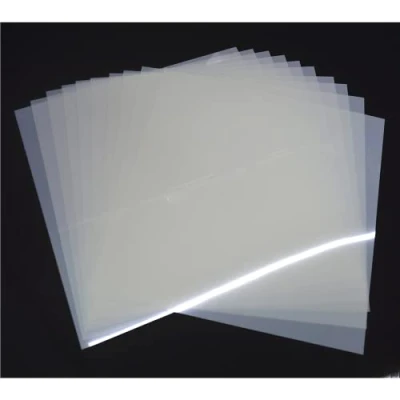 Imagen de ZHluja 12 paquetes 0,19 mm 305 x Plantillas en Blanco Para Corte láser, PET Translúcido Lechoso, Herramientas de Plantilla Y Materiales Máquina