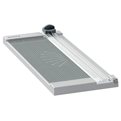 Imagen de Leitz Precisión Cortadora de Papel A4 para Casa, Corta hasta 8 Hojas, Longitud Corte 305mm, Cuchilla Integrada y Guía Corte, 90250000
