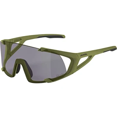 Imagen de ALPINA Unisex Adultos, HAWKEYE S Q LITE V gafas deportivas, olive matt/purple, One Size