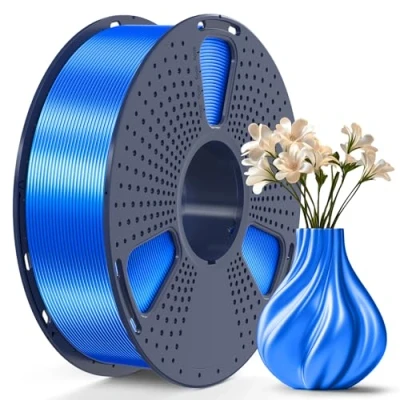 Imagen de SUNLU PLA Plus Filamento Seda Brillante 1.75mm para Impresora 3D, SILK PLA+ de Impresión 3D con Acabado Suave y Sedoso, Precisión Dimensional +/ 0.02mm, Bobina 1kg(2.2lbs), Azul