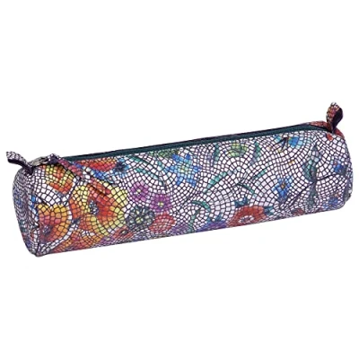 Imagen de Clairefontaine 410030C Estuche Slim Kleo Pathra 19,5 x 2,5 4 cm, piel de cordero, bronce