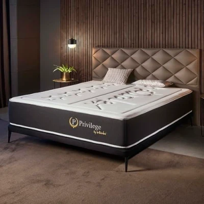 Imagen de Naturalex Colchón Premium Privilege 135x190 cm Altura 30 Espuma Viscoelástica AeraPur HQ &amp; Blue Látex 7 Zonas de Confort, Óptima Ventilación, Adaptable Certificado Oeko Tex
