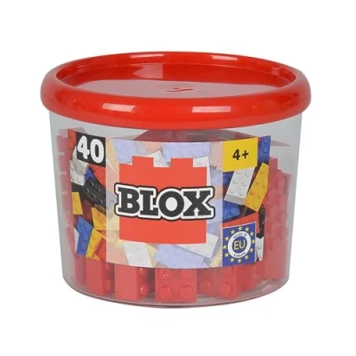 Imagen de Blox Bote de 40 Bloques, Color Rojo (Simba 4118875)