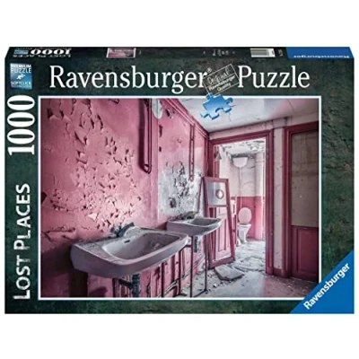 Imagen de Ravensburger Puzzle: Baño Rosa en Ruinas, Puzzle 1000 Piezas, Puzzles para Adultos, Piezas Pegamento Enmarcar, Rompecabezas Puzles 70x50